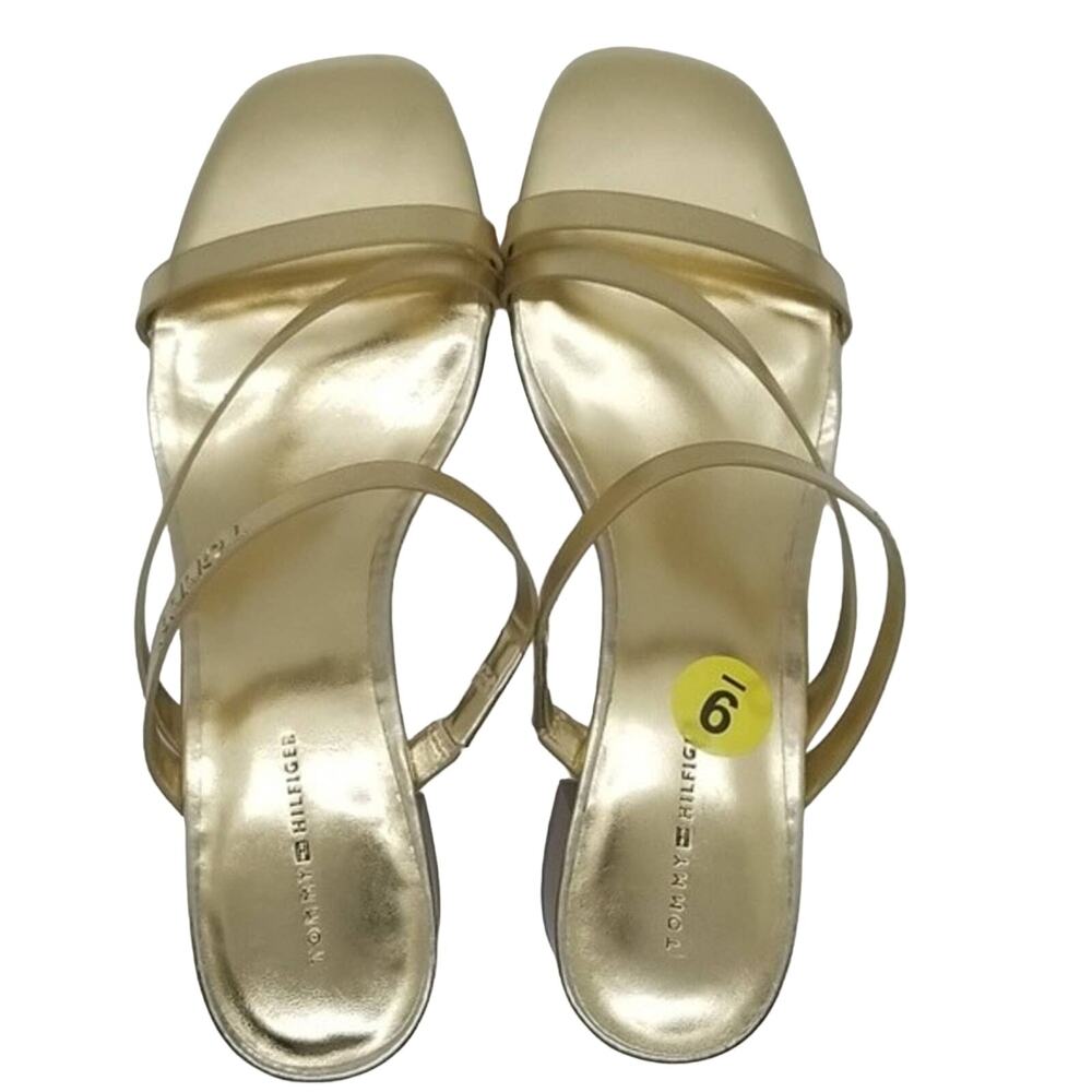 New Tommy Hilfiger Gold Olinda Sandals - Picture 5 of 5
